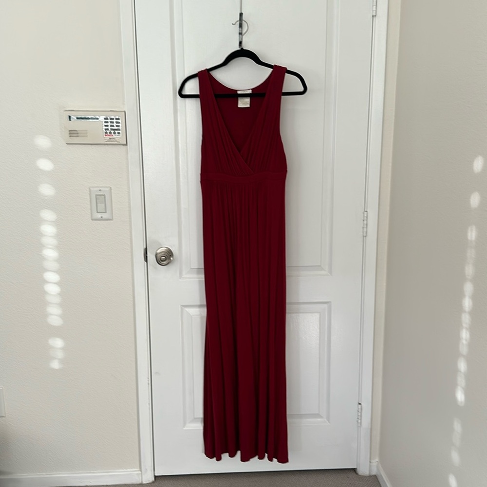 Like new red Matty M Maxi Dress size small